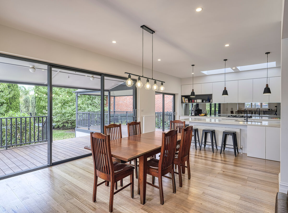 Photo of the interior of a ground floor home renovation